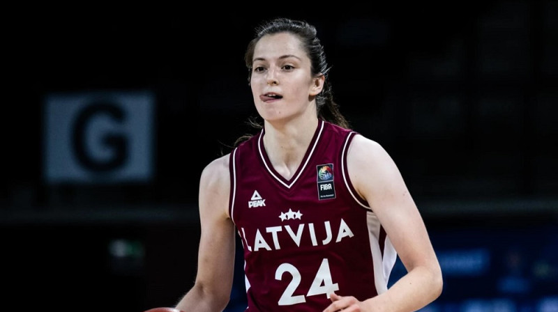 Raina Tomašicka Eiropas U20 čempionātā Klaipēdā. Foto: FIBA