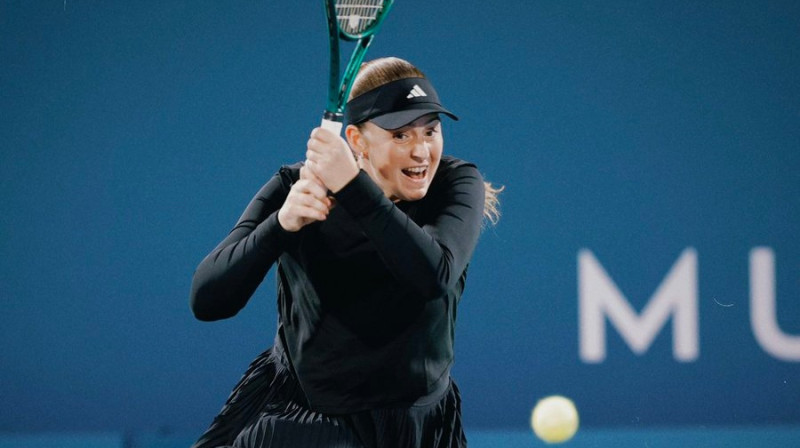 Aļona Ostapenko. Foto: Mubadala Abu Dhabi Open