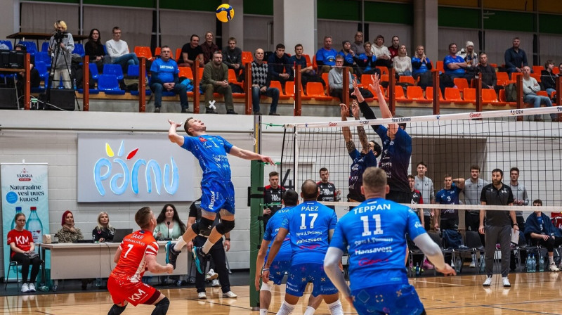 Mirklis no Pērnavas un "Selver x TalTech" spēles. Foto: Aivar Kütt/Pärnu Võrkpalliklubi