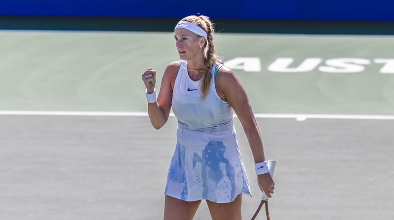 Petra Kvitova atgriešanās mačā. Foto: WTA