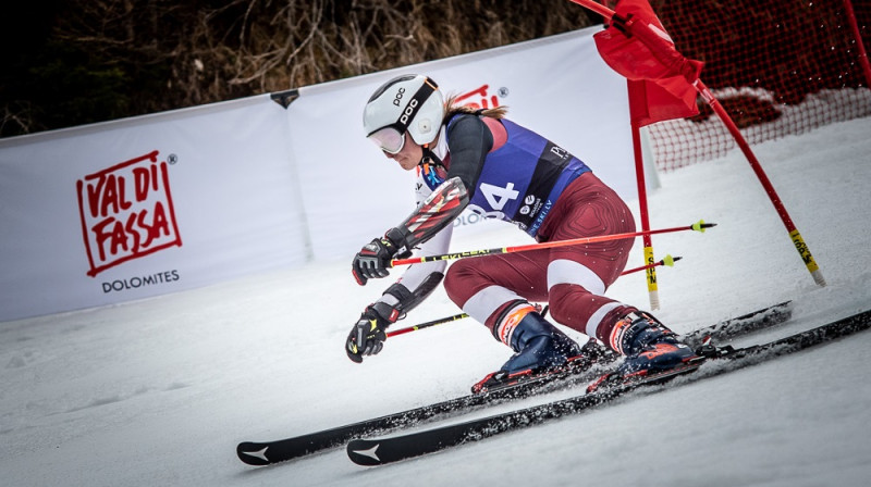U16 uzvarētāja Elza Zelča.Foto: Ski.lv.