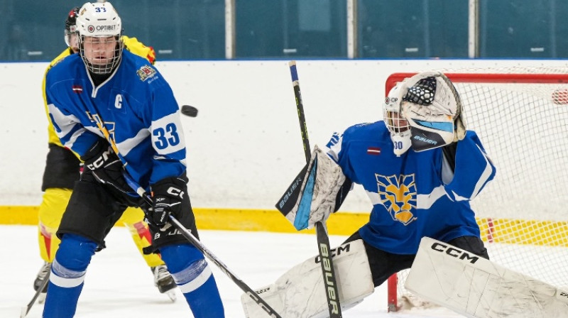Ričards Pētersons un Ivans Kufterins. Foto: Guntis Lazdāns/LHF