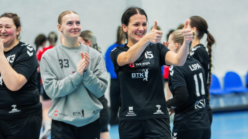 RSU handbolistes. Foto: Latvijas Handbola federācija
