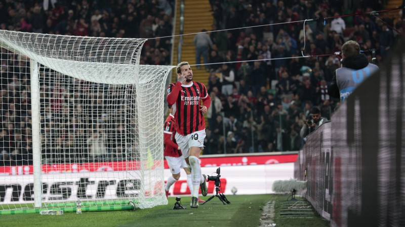 Teo Ernandess pēc vārtu guvuma Udīnē. Foto: Mattia Radoni/IPA Sport/Zumapress.com/Scanpix