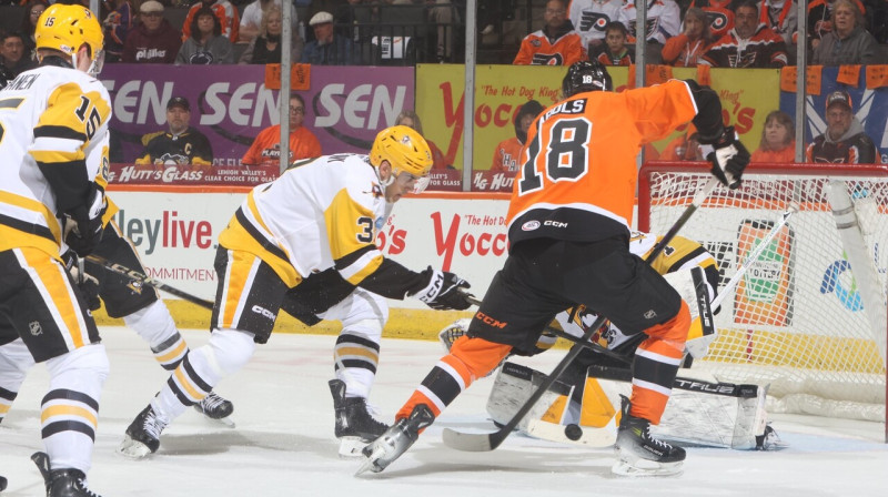 Rodrigo Ābols uzbrukumā. Foto: Lehigh Valley Phantoms