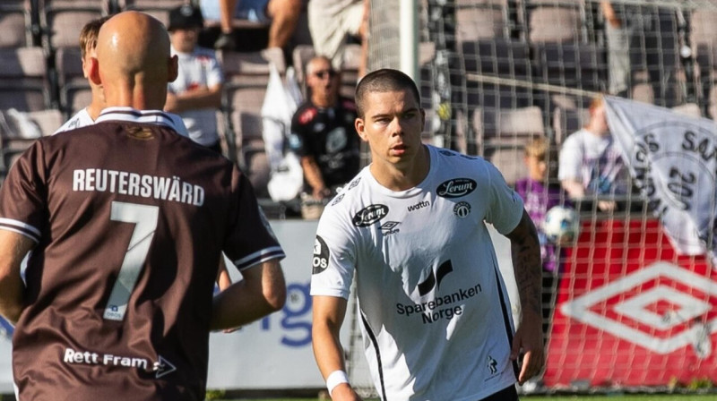 Lūkass Vapne. Foto: Sogndal Fotball