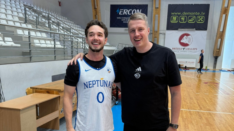 Harisons Klīrijs un Mārtiņš Gulbis. Foto: VEF Rīga
