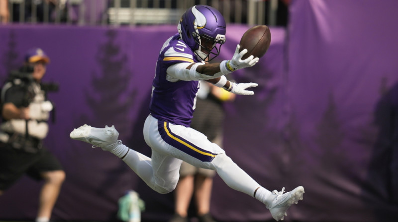 Minesotas "Vikings" aizsargs Aizeja Rodžerss. Foto: AP/Scanpix