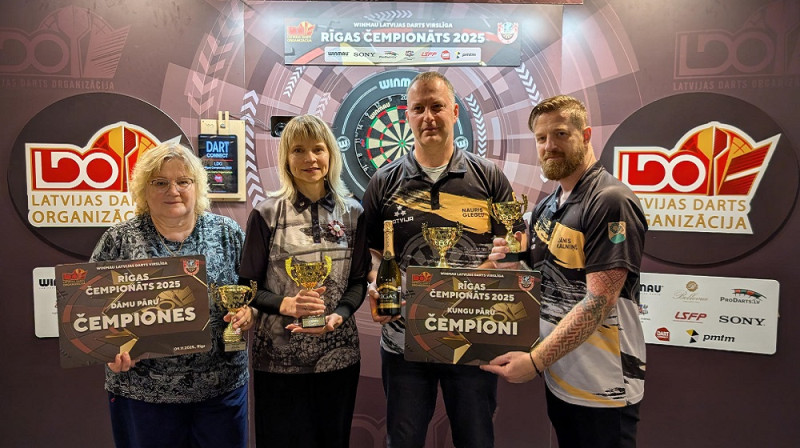 Pāru sacensību uzvarētāji. Foto: LDO.