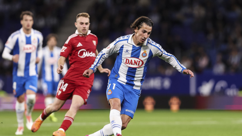 Pere Milja "Espanyol" sastāvā. Foto: Javier Borrego/AFP7 via ZUMA Press Wire/Scanpix