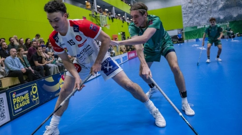 Epizode no cīņas starp "WaSa St.Gallen" un "Unihockey Basel Regio", foto: Unihockey.ch