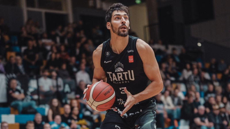 "Tartu Universitātes" centrs Dilans Peinters. Foto: Diana Jesin-Gnibida