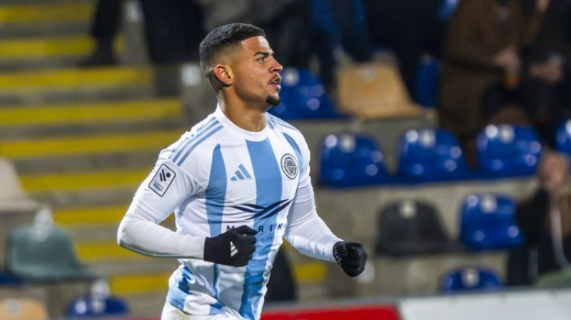 Brazīliešu uzbrucējs Režinaldu Ramiriss. Foto: Riga FC