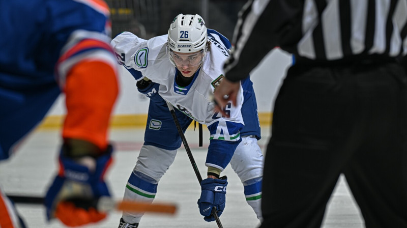 Anrī Ravinskis. Foto: Abbotsford Canucks