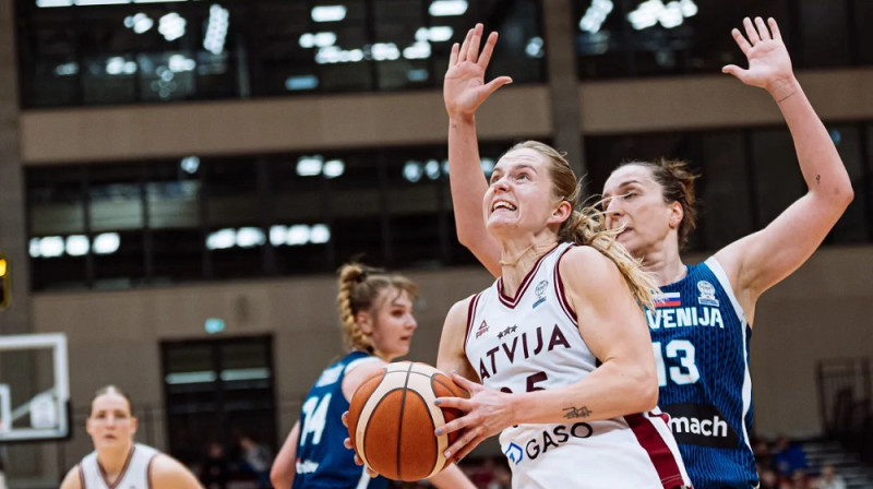 Latvijas kapteine Kate Vilka 2026. gada 11. martā. Foto: Mikus Kļaviņš