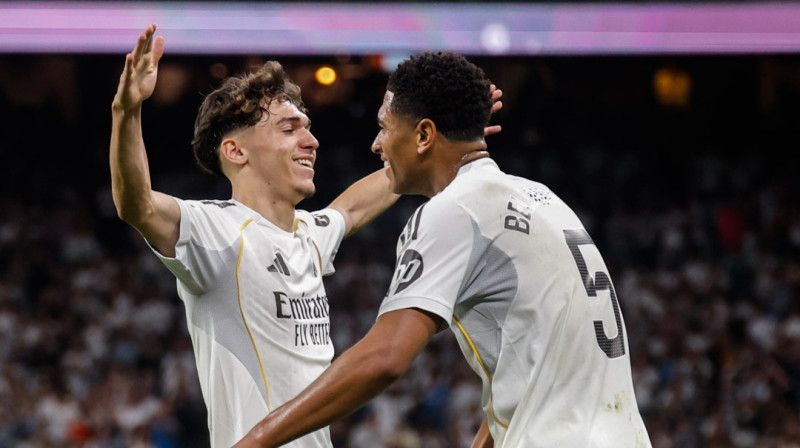 Džūds Belingems vārtu guvumā. Foto: Real Madrid