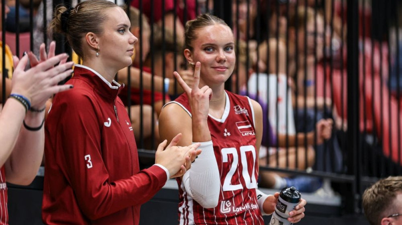 Karmena un Katrīna Strukas Foto: Artūrs Stiebriņš/LVF