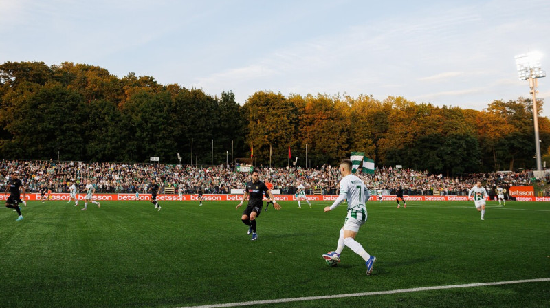 Ainava Viļņas un Kauņas "Žalgiru" kaujā Viļņā 2026. gada 16. septembrī. Foto: FK Žalgiris Vilnius