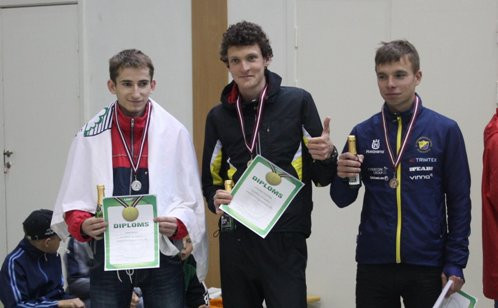 Latvijas čempioni orientēšanās sportā Vīķe, Krūmiņš, Kokina un Tarasovs