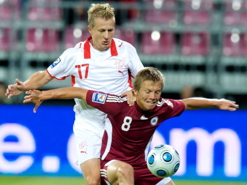Latvija nospēlē neizšķirti ar grupas līderi Šveici