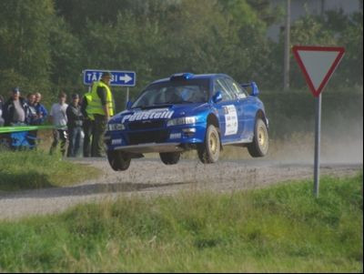 Egle/Jerums Kuldīgas rallijā startēs ar "Subaru" WRC automašīnu