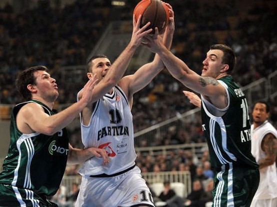 ''Partizan'' viesos pārsteidzoši pārspēj ''Panathinaikos''