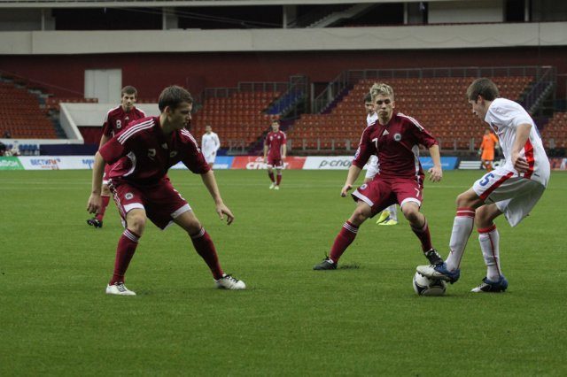 Latvijas U-19 kaunpilns zaudējums Turcijai - 0:7