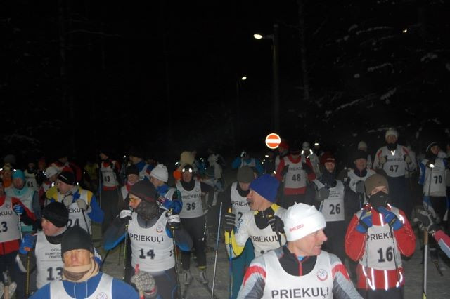 Pirmais posms ”Priekuļi loppet 2012” pulcē daudz dalībnieku