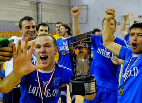 "Nikars" piekto reizi kļūst par Latvijas čempioni futzālā