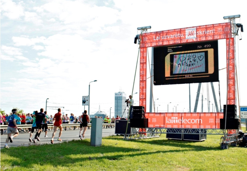 Nosūtīs vairāk nekā 2000 virtuālo sveicienu Nordea Rīgas maratona dalībniekiem