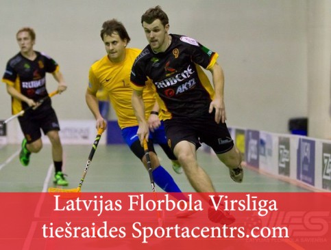 Latvijas Florbola Virslīgas tiešraides nedēļas nogalē Sportacentrs.com