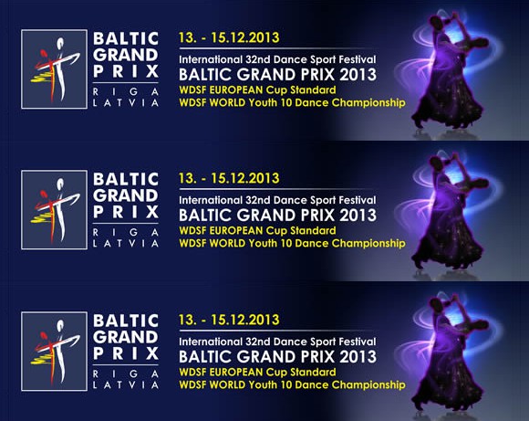 Vērienīgais deju festivāls "Baltic Grand Prix 2013"  sāksies jau pēc dažām dienām