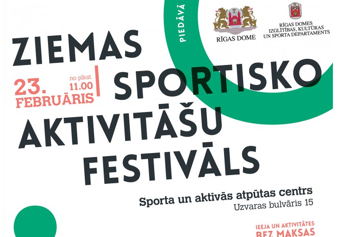 Rīgā notiks Ziemas sportisko aktivitāšu festivāls