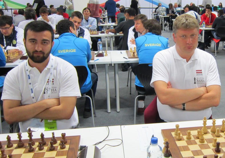 Latvijas vīriešu izlase šaha olimpiādē uzvar un pakāpjas uz desmito vietu