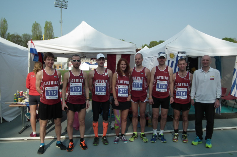 Pasaules čempionātā 24 h skrējienā Latvijas vīriešu komandai 10. vieta