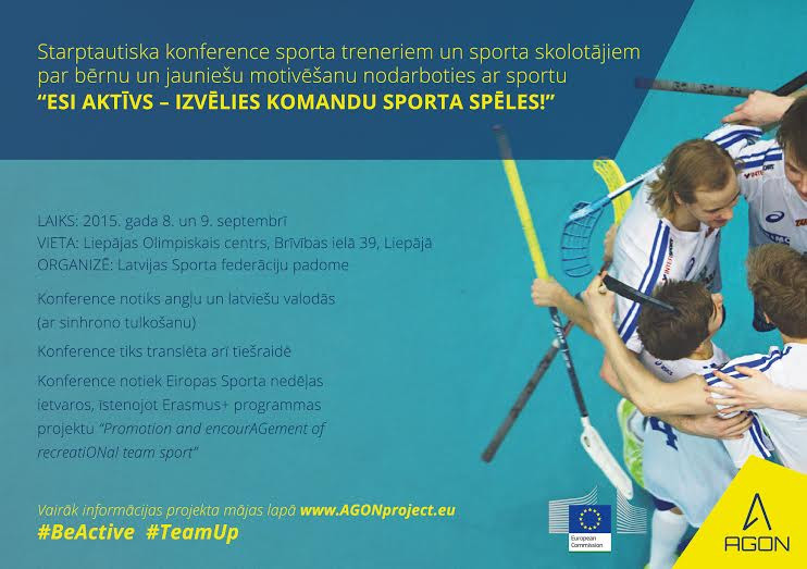 Starptautiska konference - “Esi aktīvs – izvēlies komandu sporta spēles!”