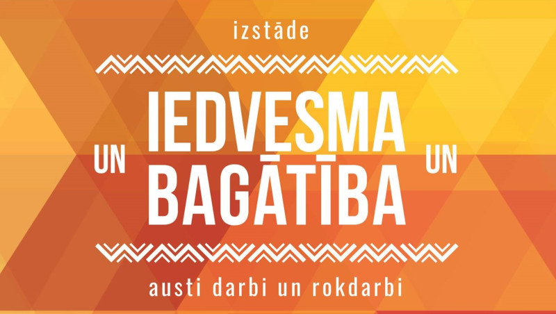 Apskatāma Tautas lietišķās mākslas studijas „Draudzība” izstāde „Iedvesma un bagātība”