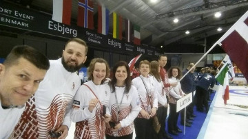 Latvijai dubultuzvara pret Angliju Eiropas kērlinga čempionātā