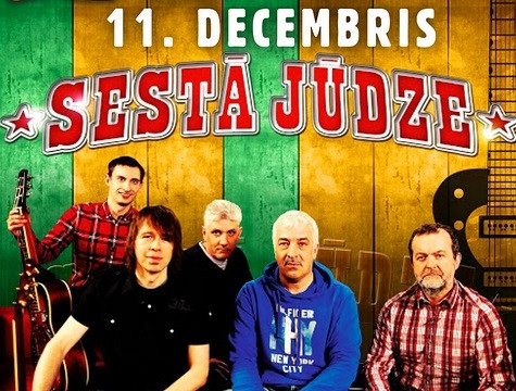 Laimē 6 ielūgumus uz grupas SESTĀ JŪDZE koncertu 11. decembrī