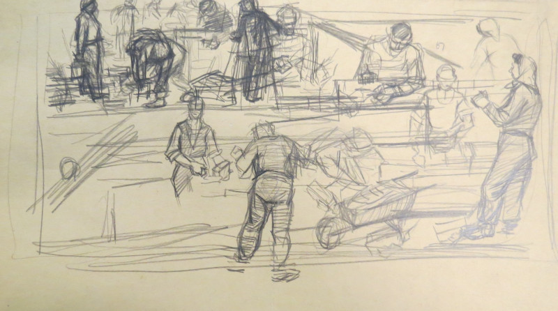 Skatāmi Matīsa Zavicka zīmējumi no Liepājas muzeja kolekcijas