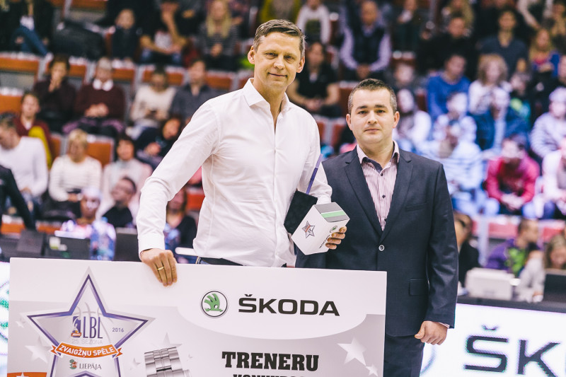 Aldaris LBL Zvaigžņu spēle 2016: Škoda Treneru konkursā uzvar Kārlis Muižnieks