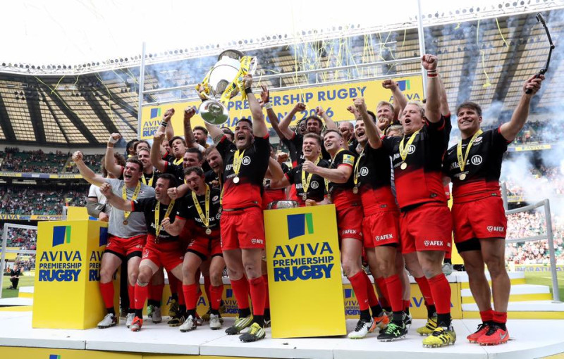 "Saracens" triumfē Premjerlīgā, Konahtai pirmais "Pro12" tituls