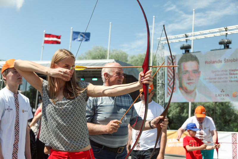 Aktīvākie rēzeknieši dāvā savu enerģiju Latvijas olimpiešiem