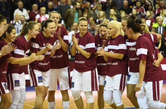 Eiropas sieviešu čempionāta izlozē Latvijas valstsvienība 3.grozā