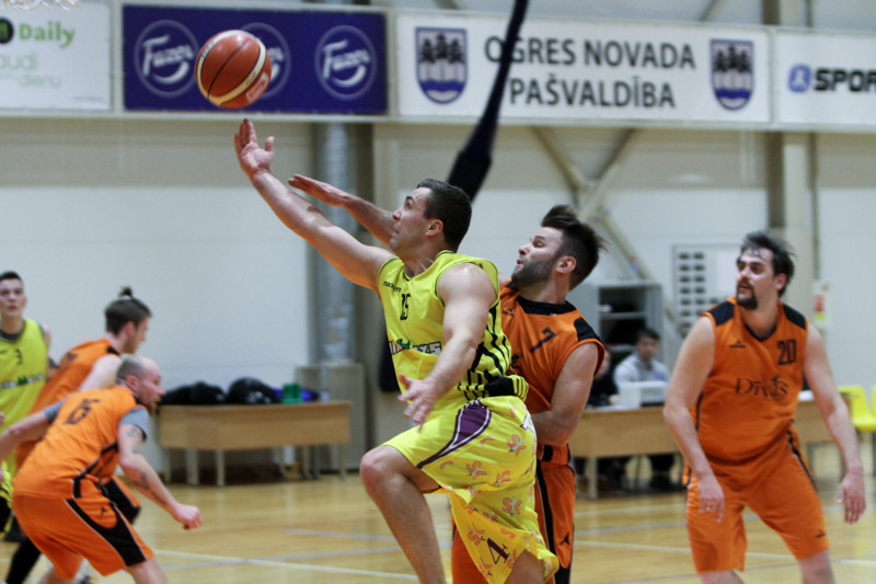 28. janvārī Ogres čempionātā basketbolā piecas spēles