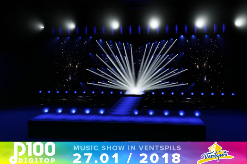 Aizkulises: Kā izskatās īpaši DIGiTop100 šovam veidotā skatuve ar teju 1000 ekrānu moduļiem?