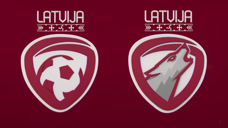 Latvijas futbola izlases jaunā identitāte - vilks