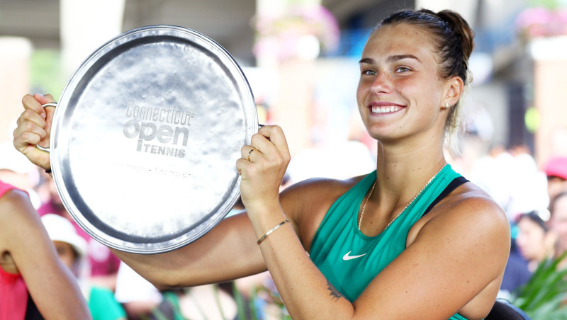 Šogad strauji progresējusī Sabaļenka Ņūheivenā svin pirmo WTA titulu