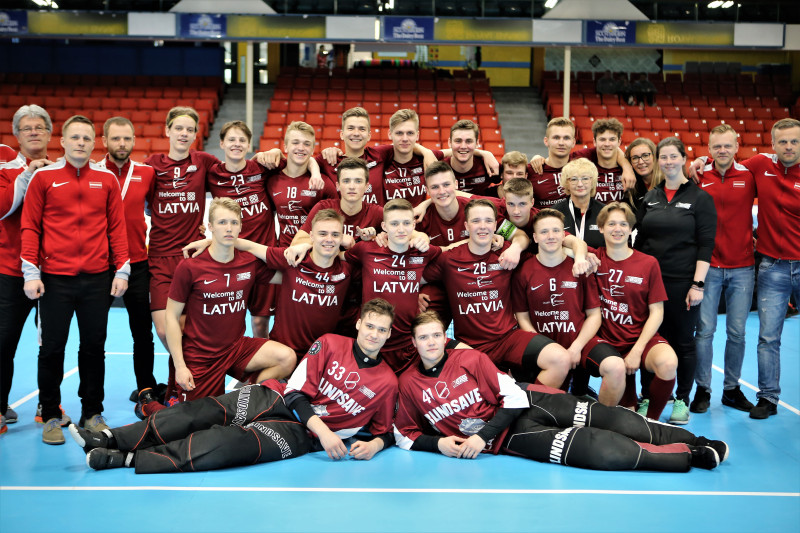 Latvijas U19 florbolisti izcīna piekto vietu pasaules čempionātā