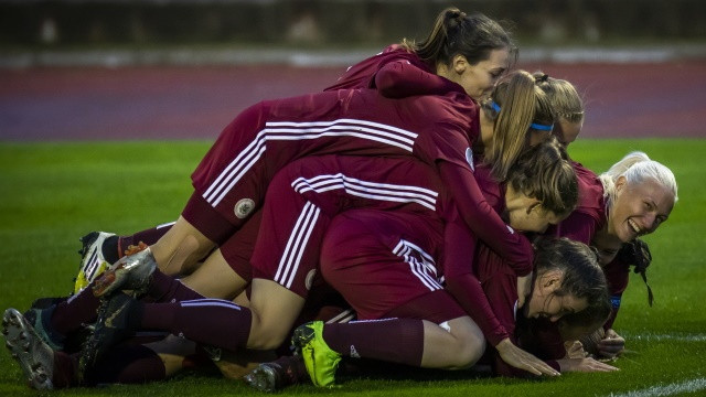16 gadus vecā Gricienko pirmoreiz tikusi starp Latvijas sieviešu futbola izlases kandidātēm